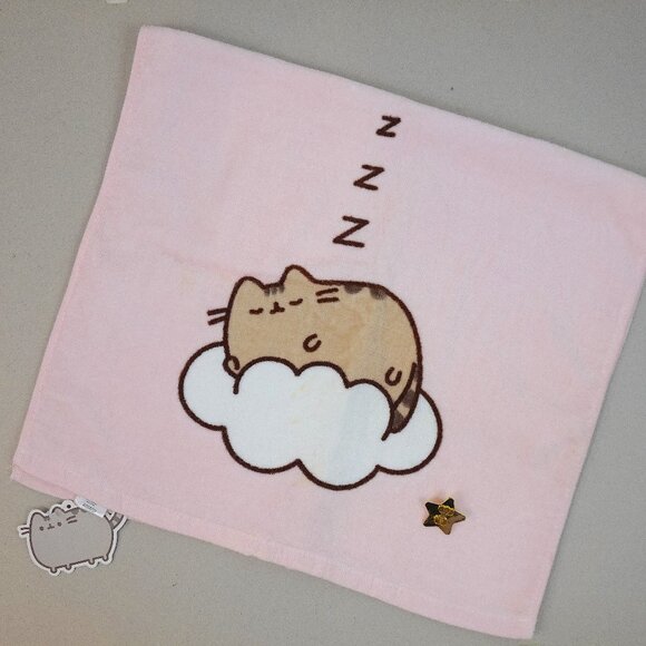 Brand New Pusheen Hand Towel & Pin - Picture 1 of 5